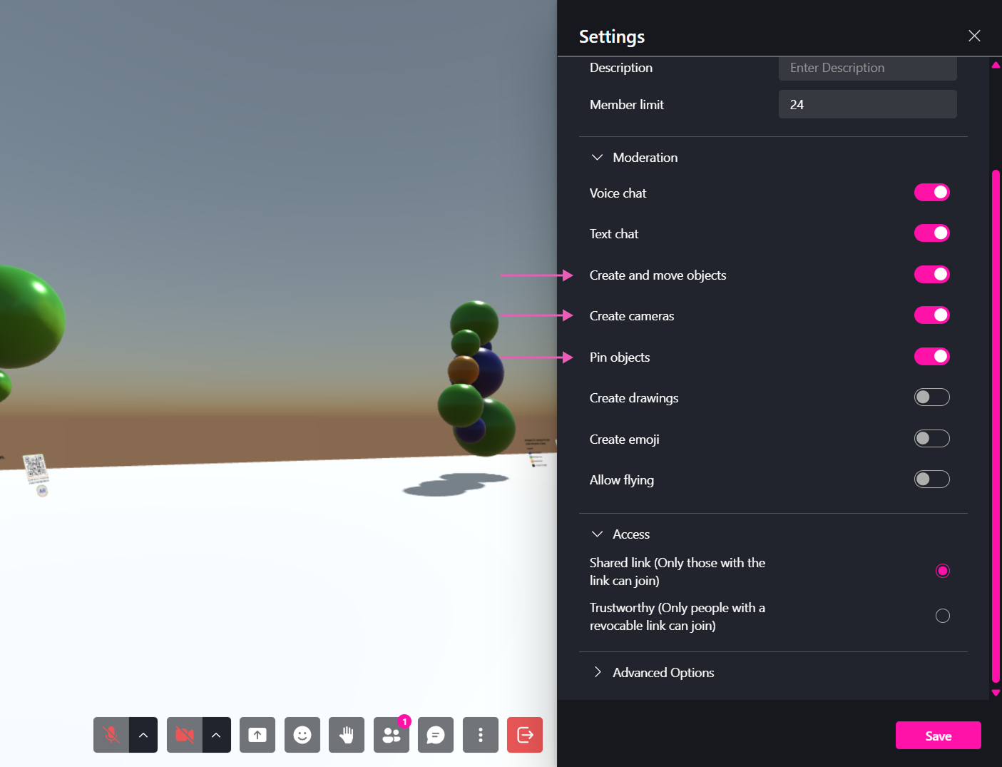 Screenshot of avatar selection screen