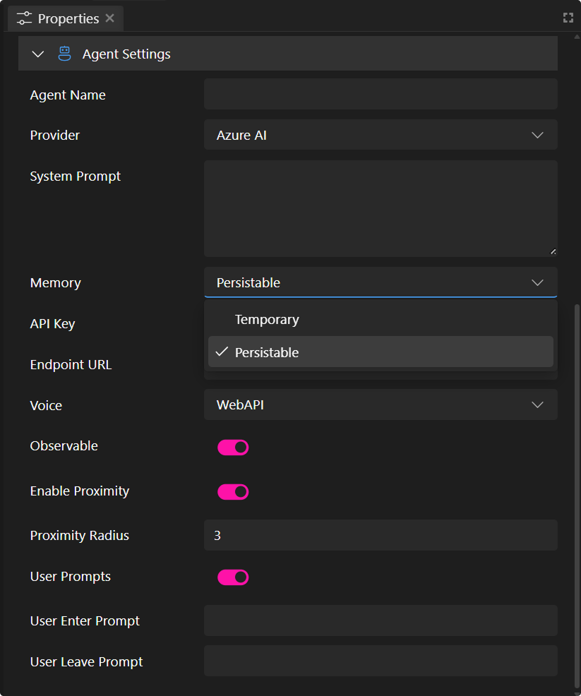 AI Agent in Elements Menu