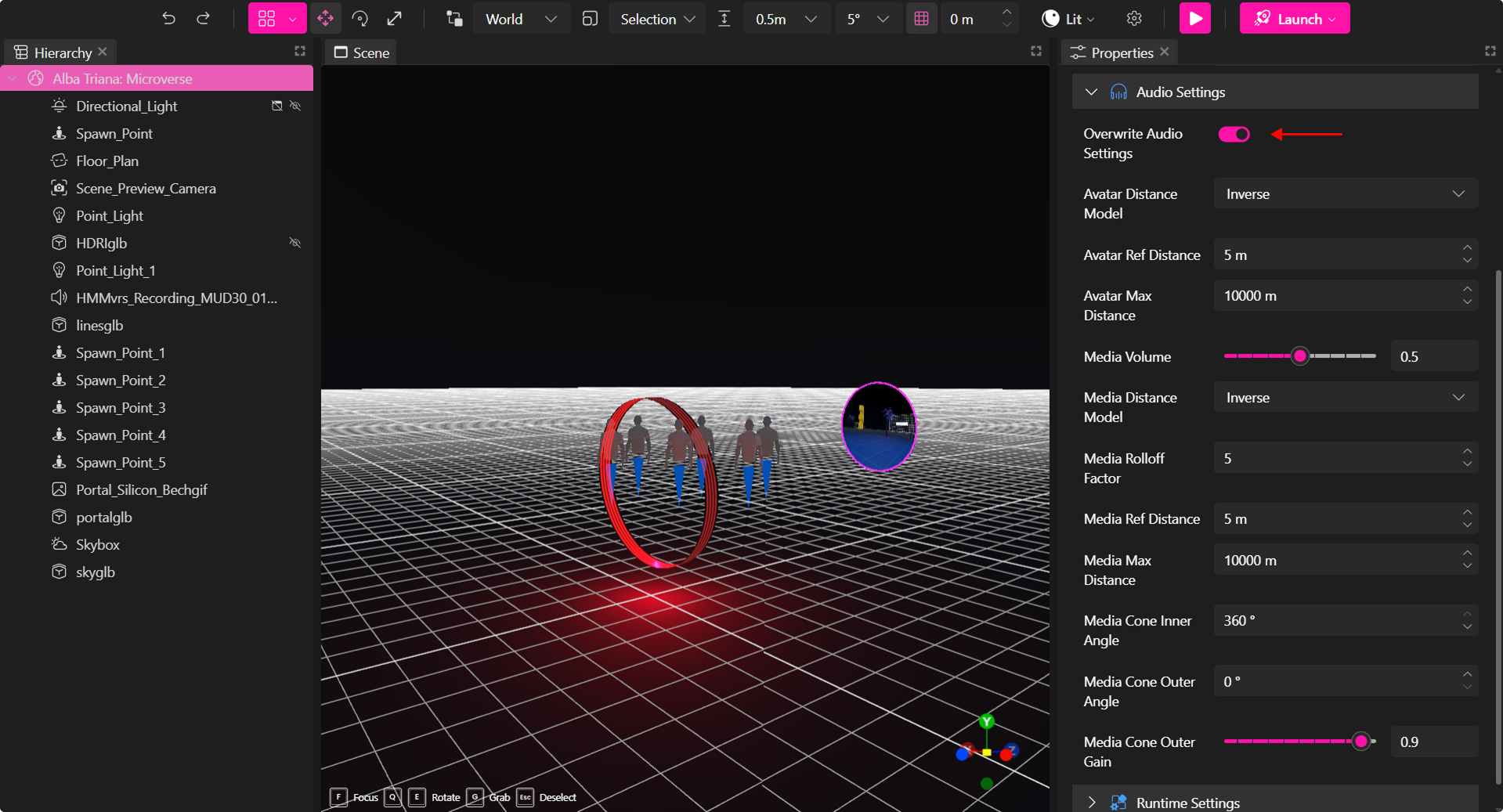 Ejemplo de Zona de Audio 1