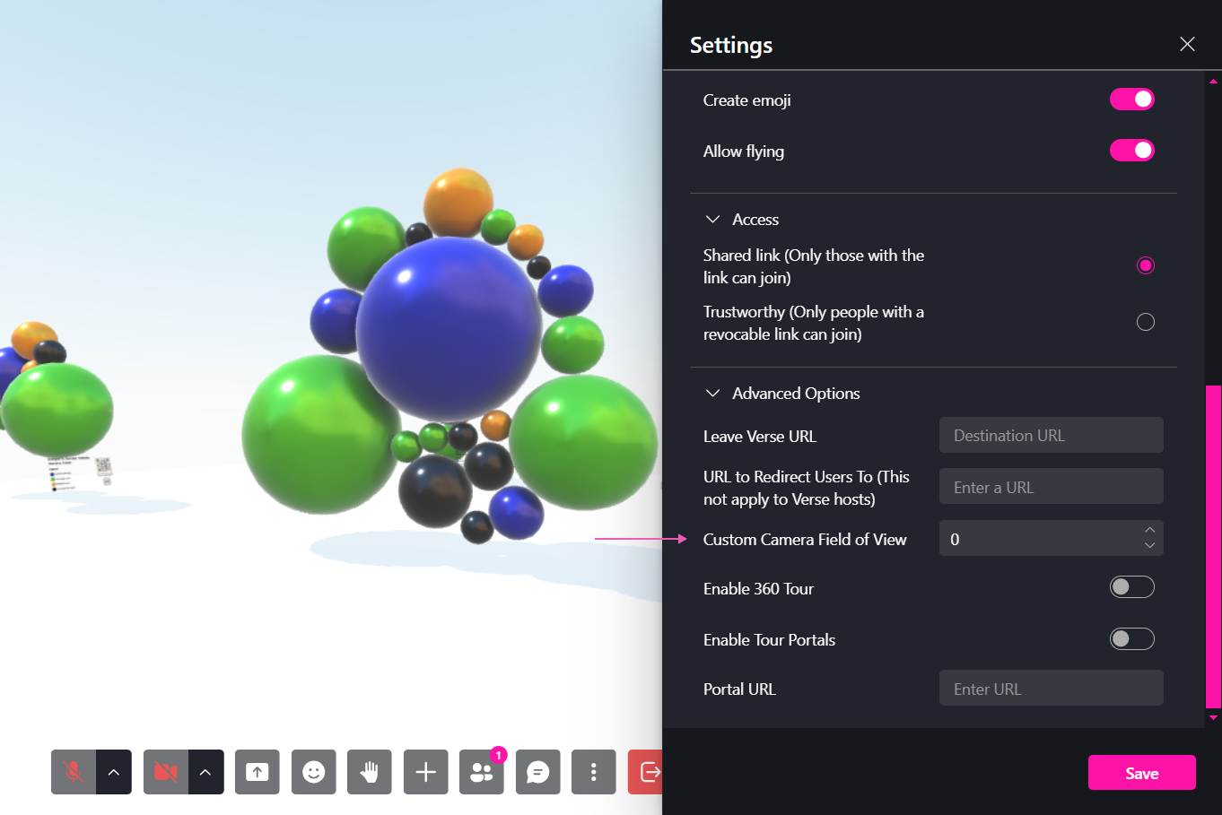 Captura de pantalla de la selección de avatar